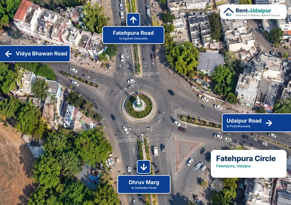 Fatehpura Circle, Udaipur (illustrative image)